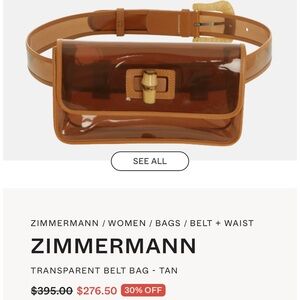 Zimmermann never used belt bag